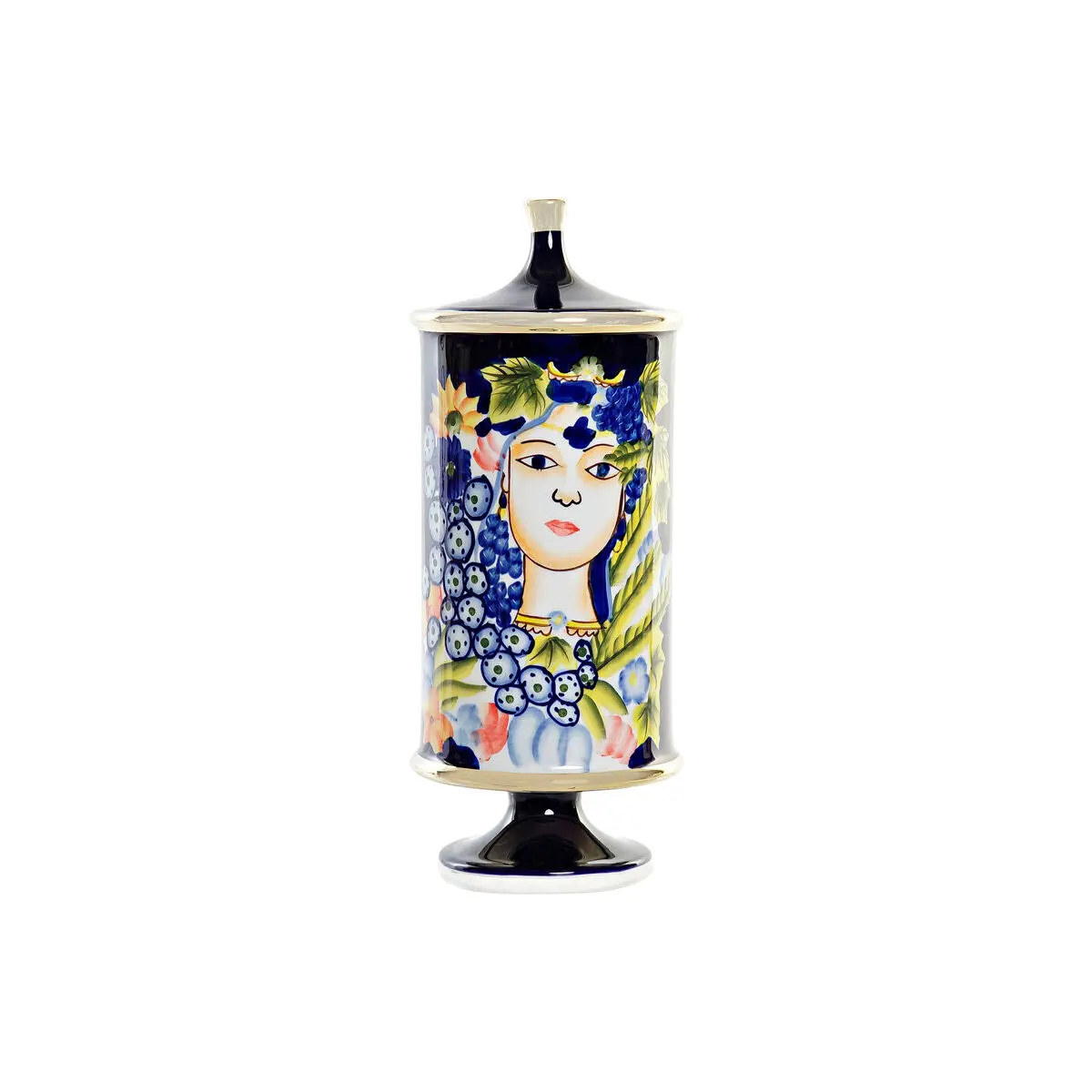 Vase Dkd Home Decor Porcelain Black Shabby Chic (15 X 15 X 38 Cm) 1
