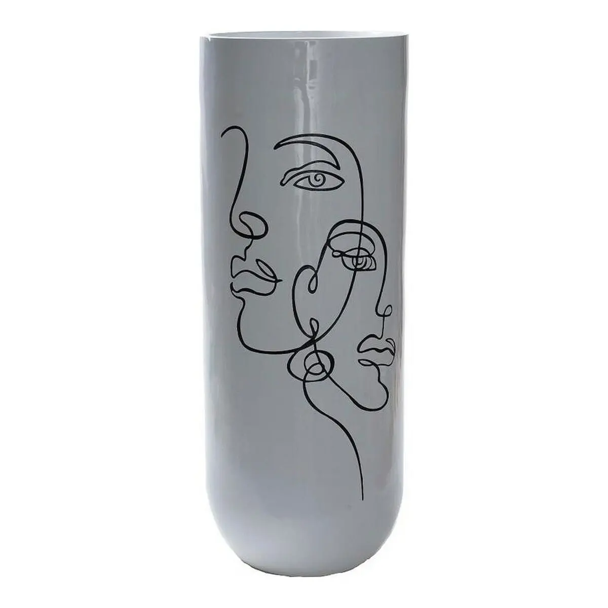 Vase Dkd Home Decor Abstract White Resin Modern (35 X 35 X 90 Cm) 1