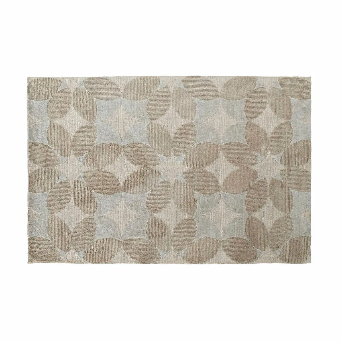 Carpet Dkd Home Decor Beige Polyester Cotton Circles (120 X 180 X 0.9 Cm) 1