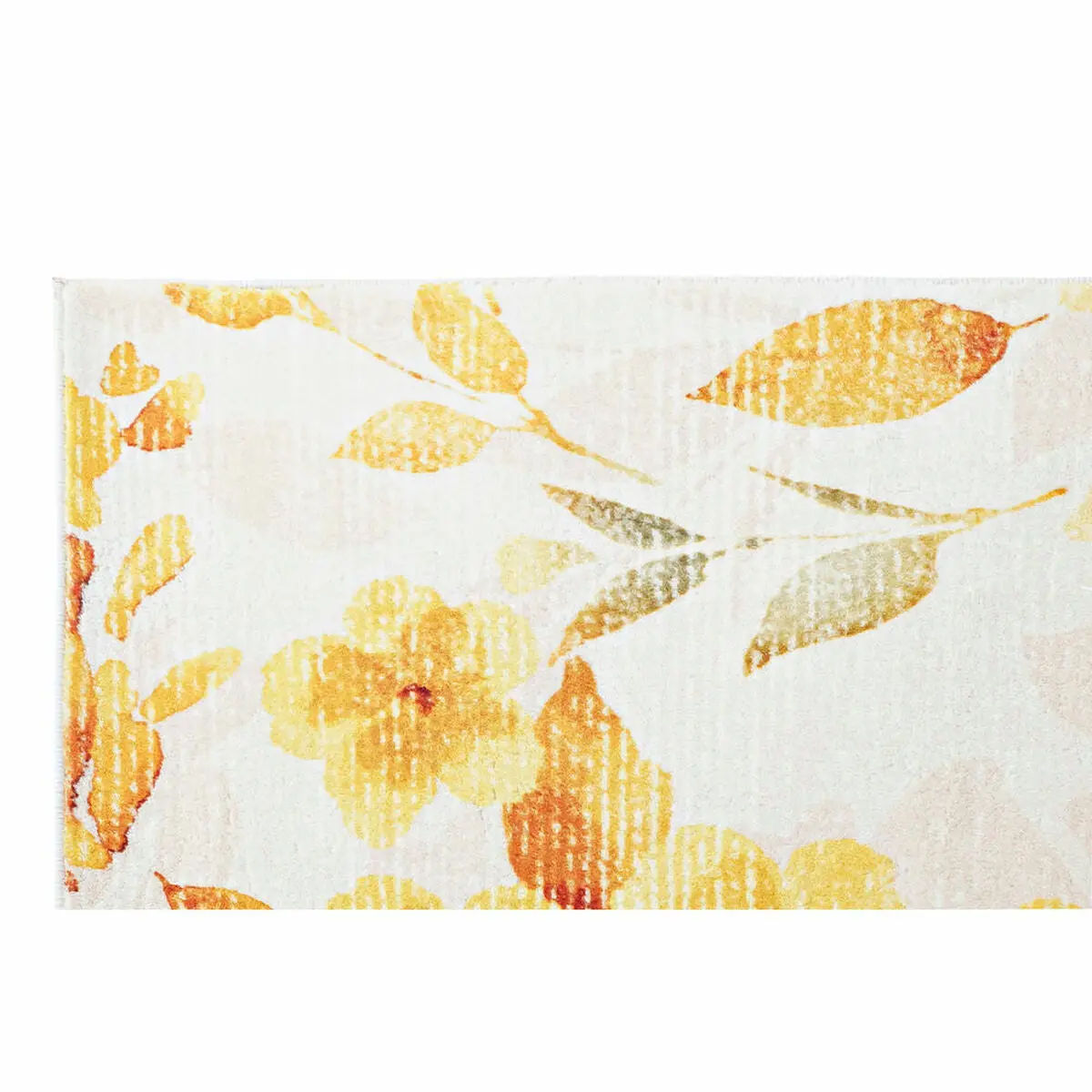 Carpet Dkd Home Decor Yellow White Polyester Cotton Flowers (200 X 290 X 0.5 Cm) 1