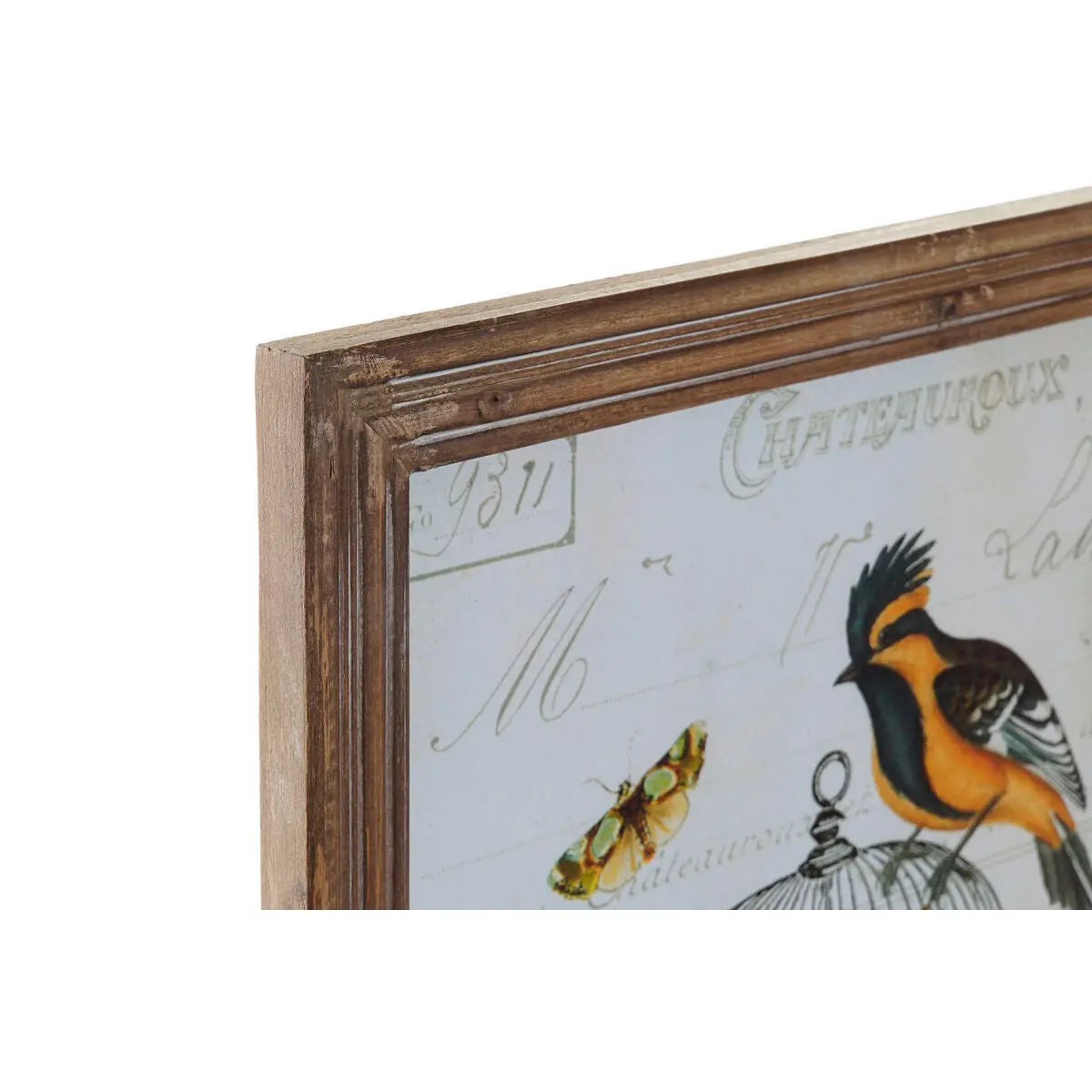 Canvas Dkd Home Decor Wood Canvas 34 X 2 X 44 Cm 1