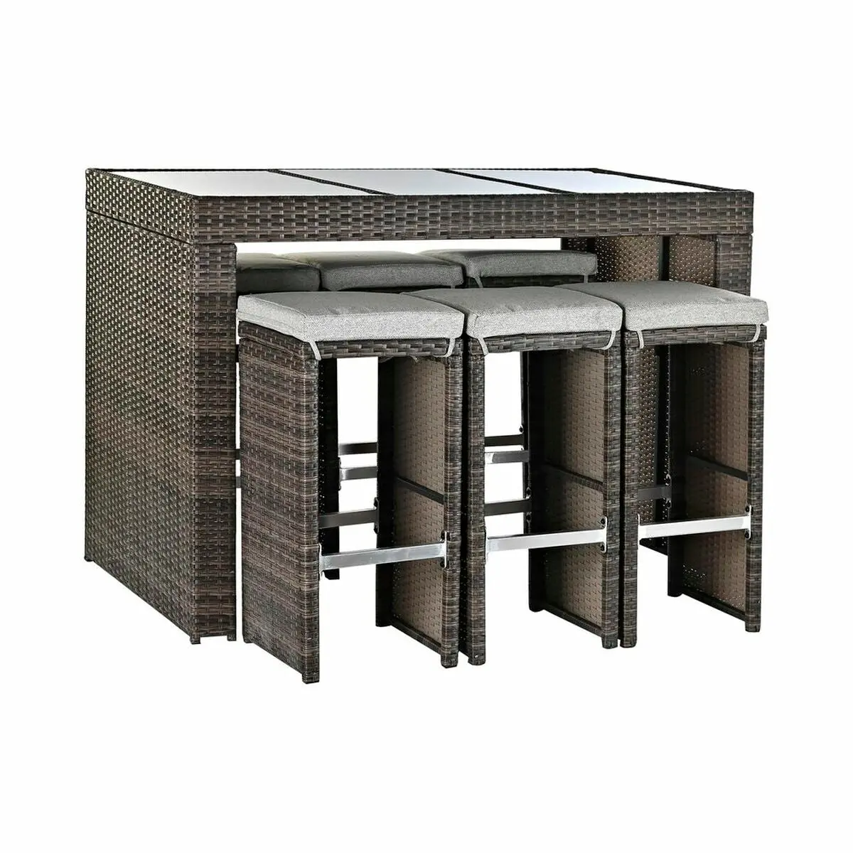 Table Set With Chairs Dkd Home Decor 143 X 80 X 100 Cm 1