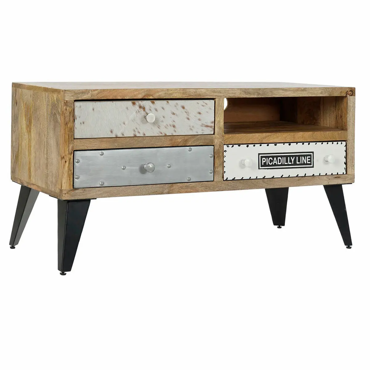 Tv Furniture Dkd Home Decor Metal Mango Wood (100 X 40 X 50 Cm) 1