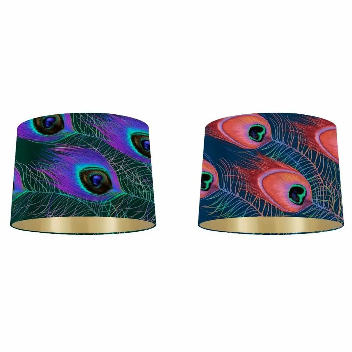 Lamp Shade Dkd Home Decor Lilac Green 40 X 40 X 24 Cm (2 Units) 1
