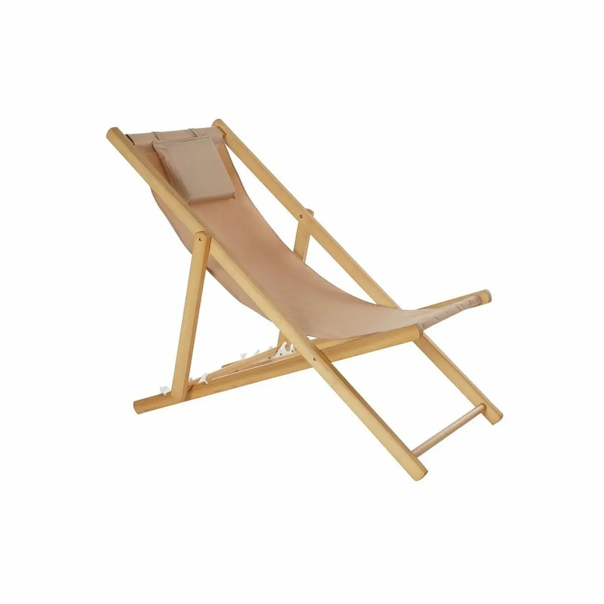 Sun-Lounger Dkd Home Decor Brown Natural Polyester Mdf (57,5 X 113 X 77 Cm) 1