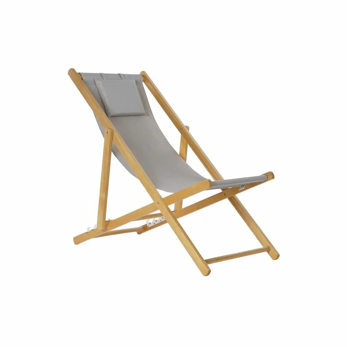 Sun-Lounger Dkd Home Decor Grey 77 Cm 57,5 X 113 X 77 Cm Natural (57,5 X 113 X 77 Cm) 1