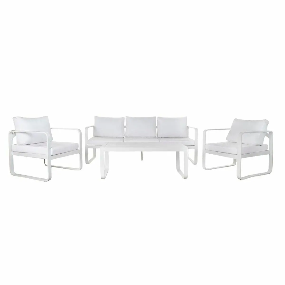 Garden Sofa Dkd Home Decor White Aluminium 78 Cm 184 X 72 X 78 Cm 1