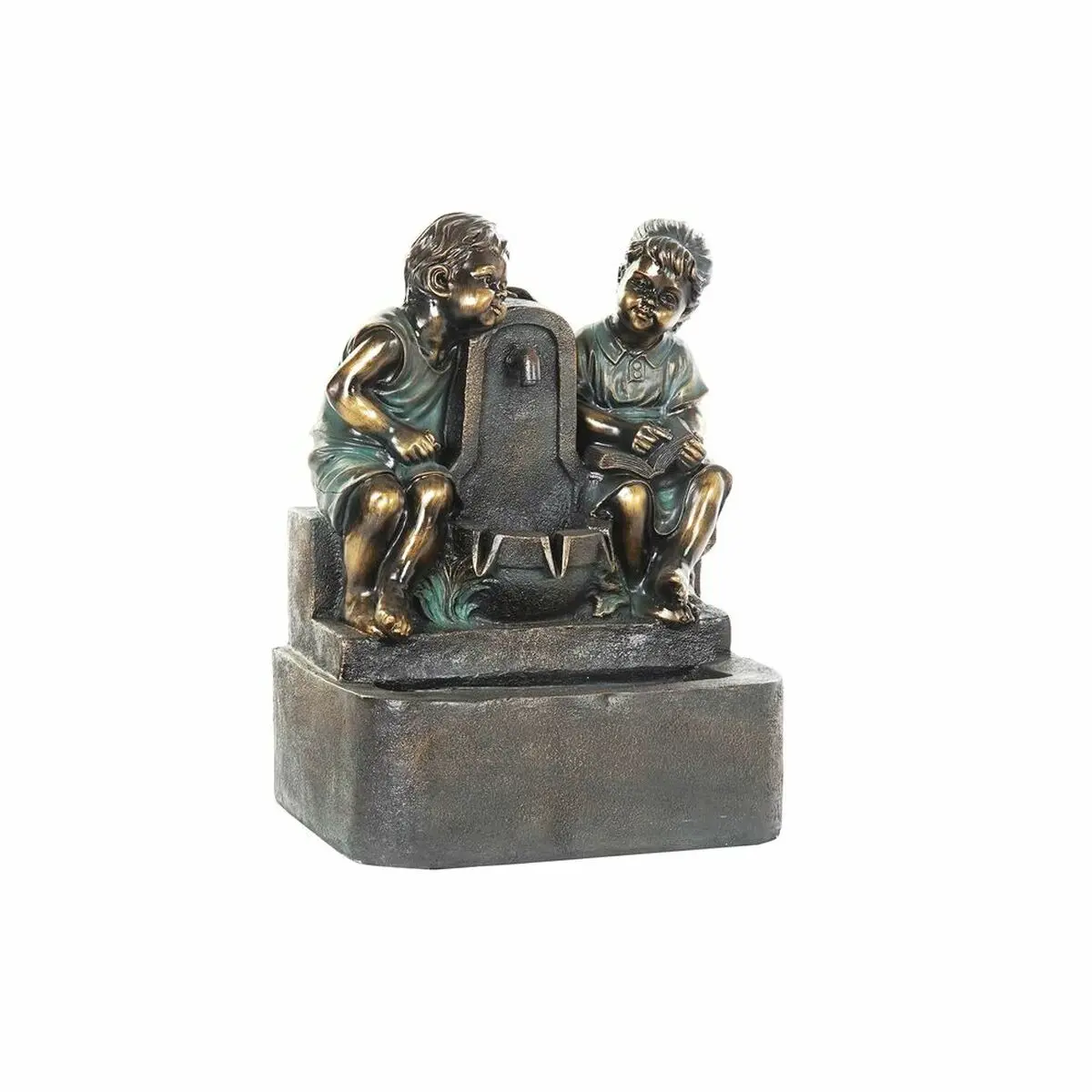 Garden Fountain Dkd Home Decor Bronze Resin Boys (47 Cm) 1