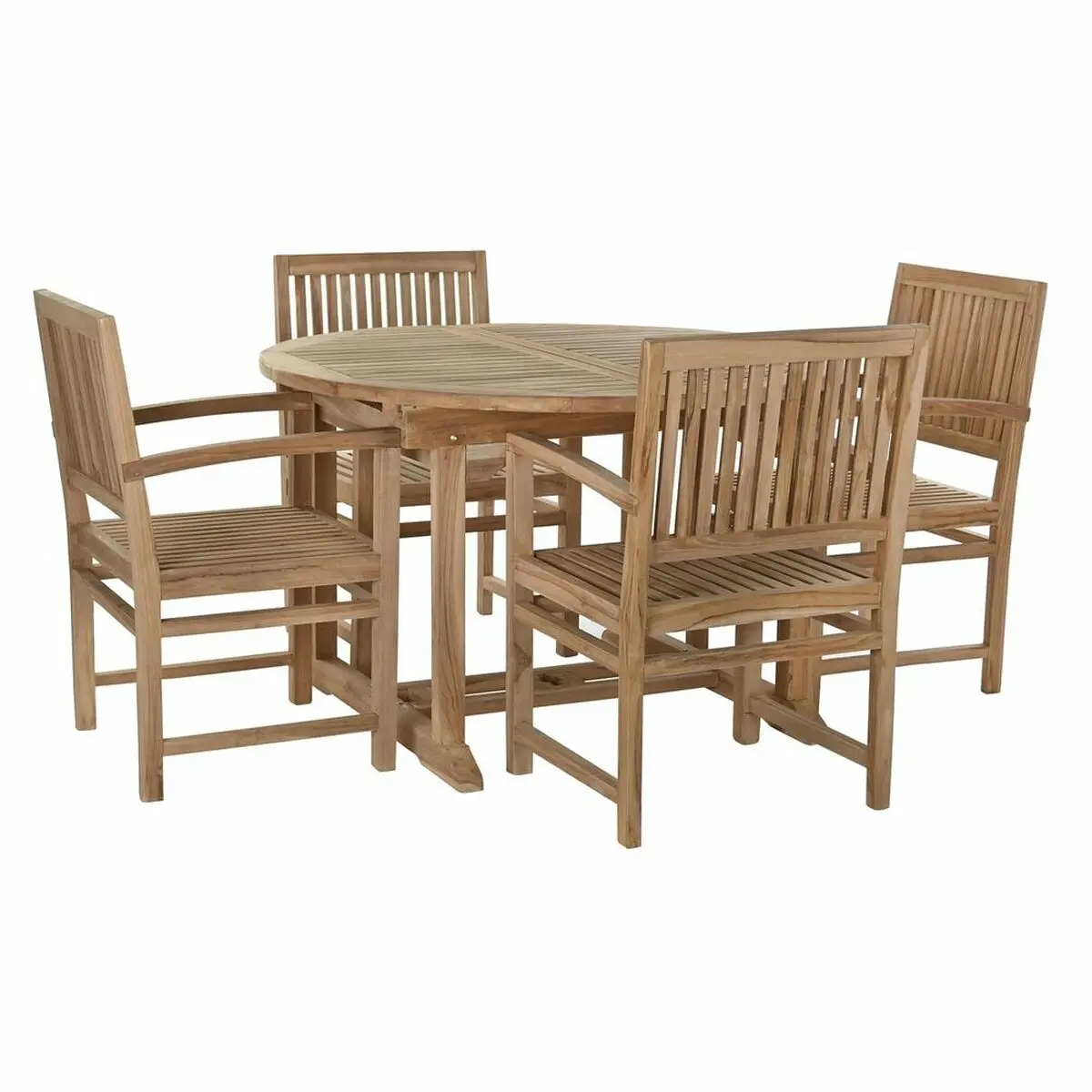Table Set With 4 Chairs Dkd Home Decor 75 Cm 120 X 120 X 75 Cm 1