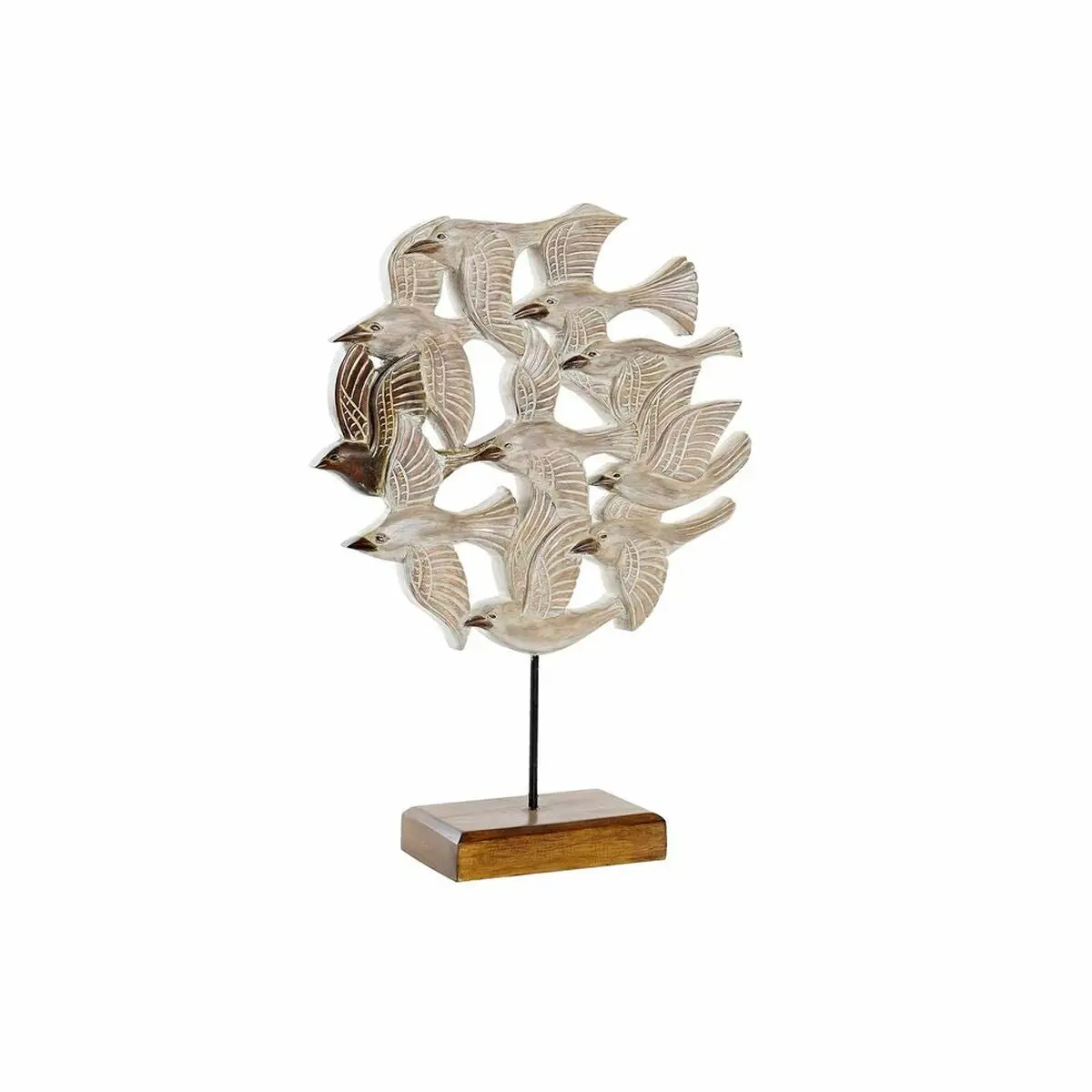 Decorative Figure Dkd Home Decor Beige Iron Birds (38 X 11,5 X 54 Cm) 1