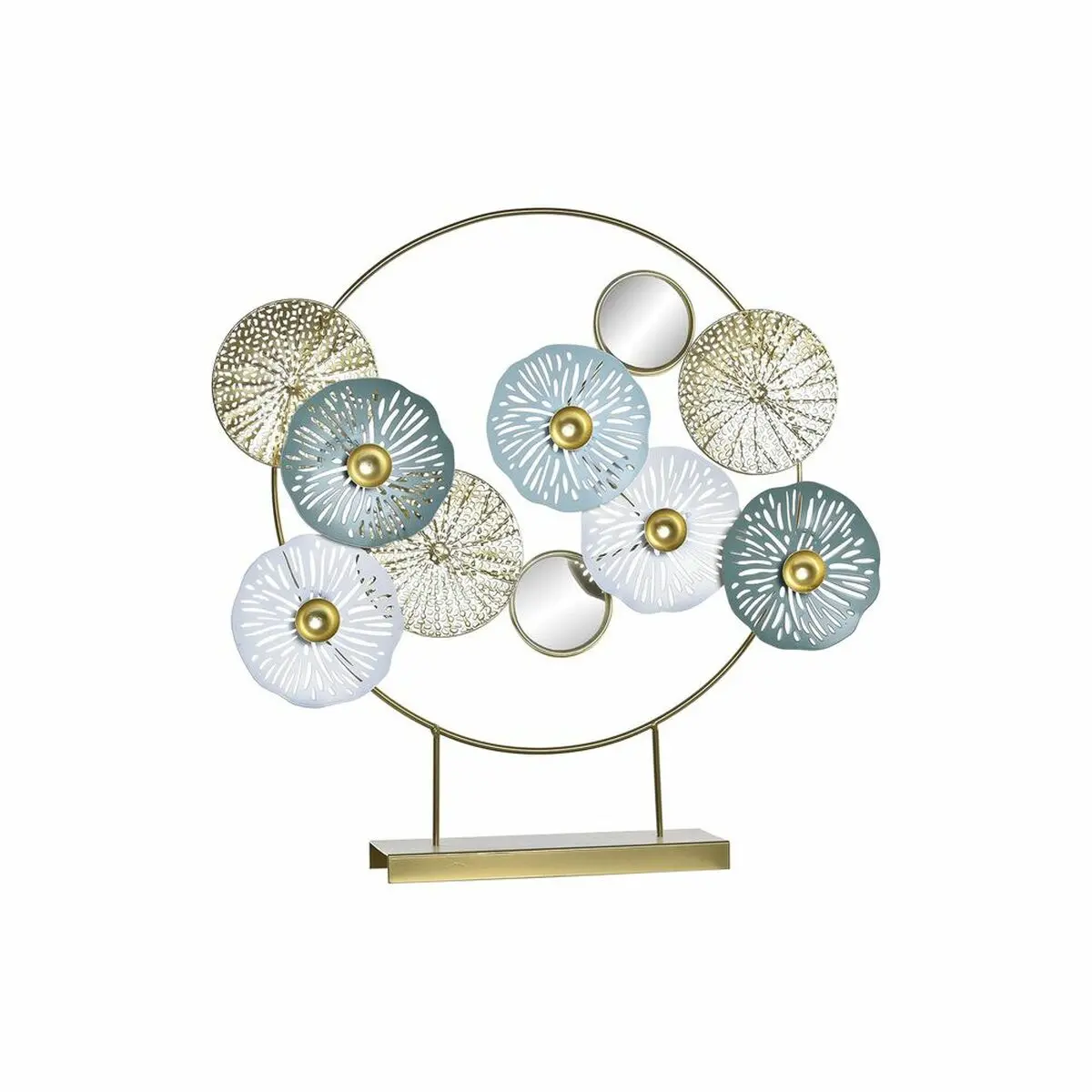 Decorative Figure Dkd Home Decor Mirror Golden Metal (44 X 8 X 46 Cm) 1