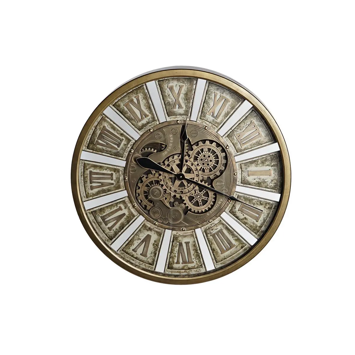 Wall Clock Dkd Home Decor Gears Golden Iron 72 X 8,5 X 72 Cm 1
