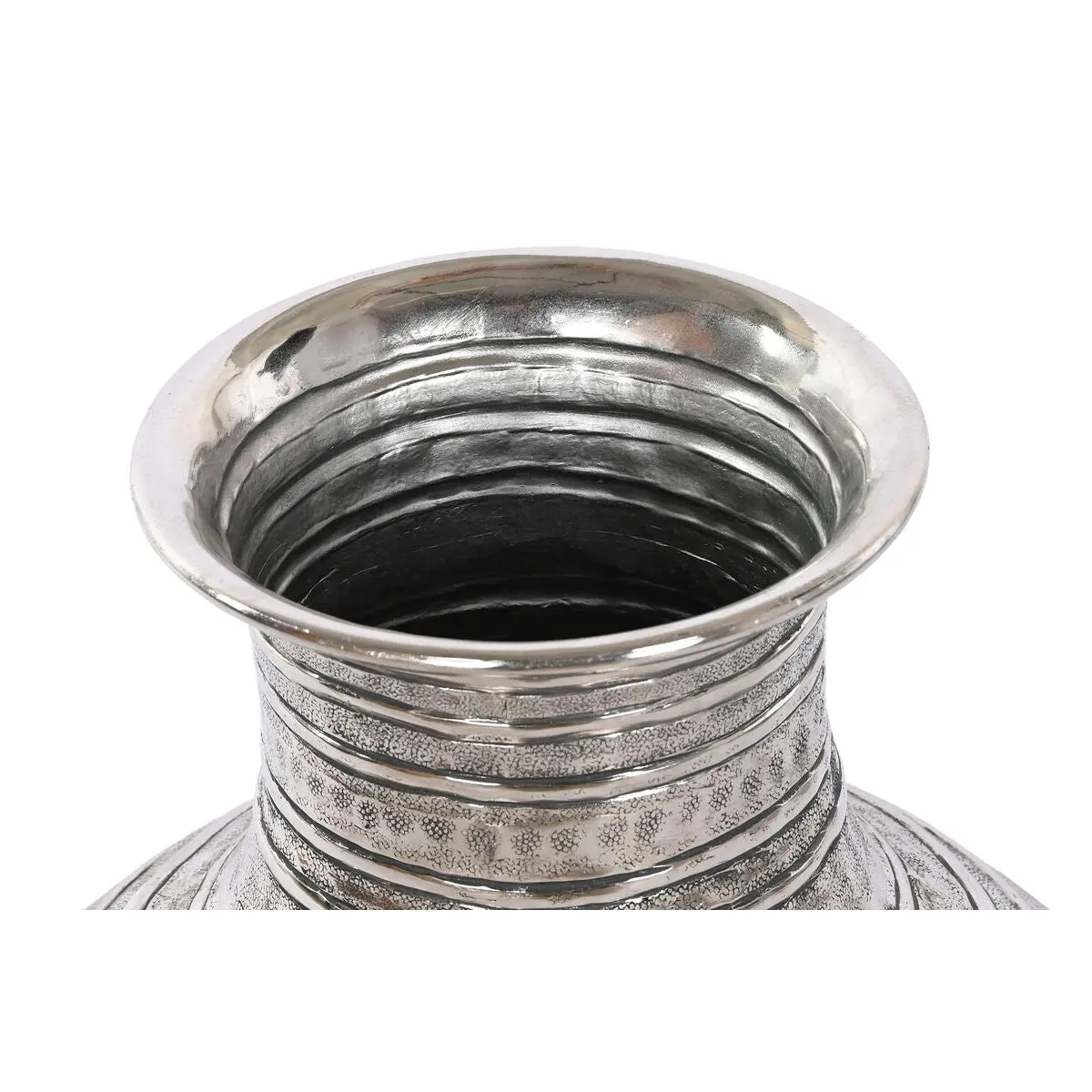 Vase Dkd Home Decor Golden Silver Aluminium Modern Aged Finish 38 X 38 X 50 Cm (2 Units) 2