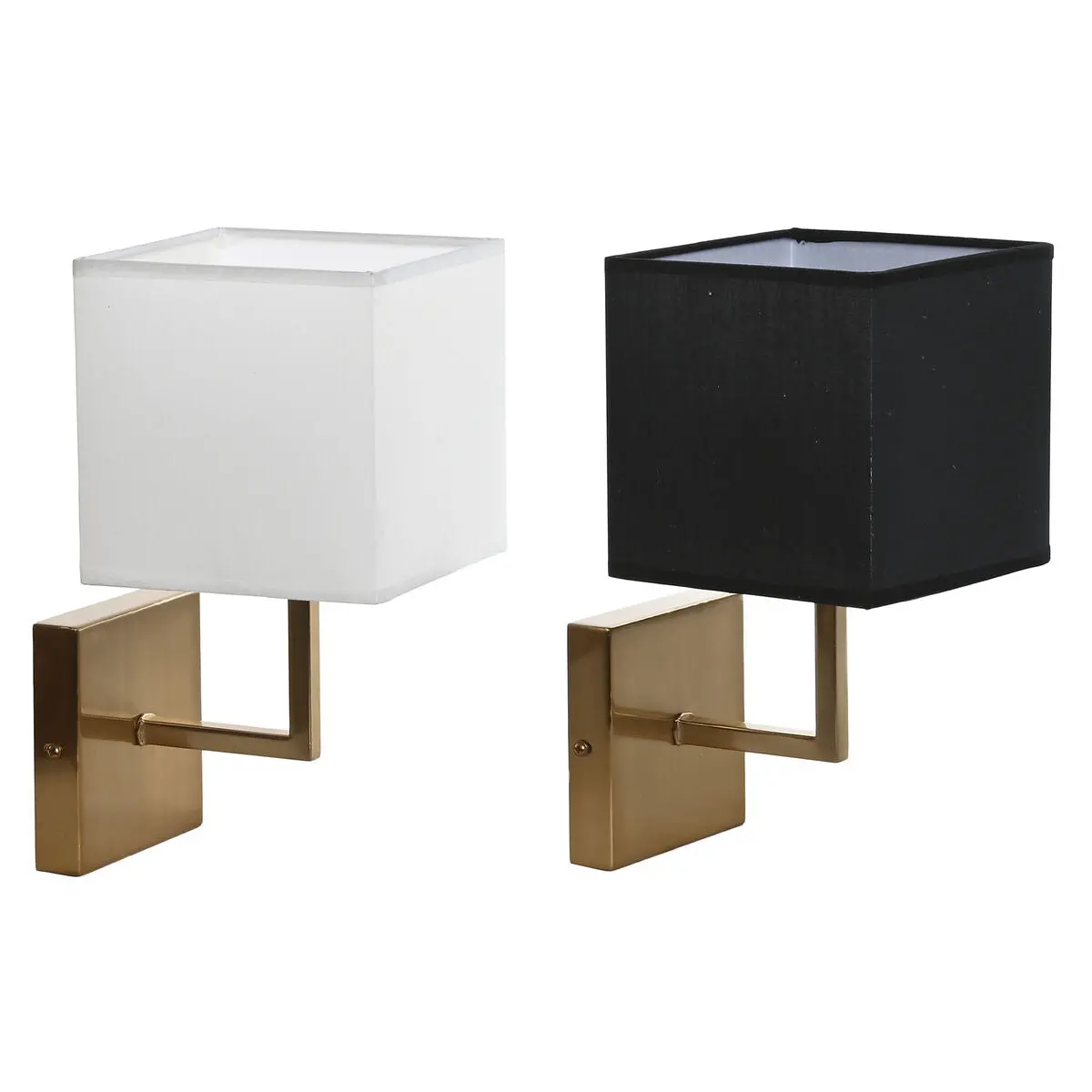 Wall Light Dkd Home Decor White Black Golden 50 W 220 V 15 X 19 X 27 Cm 15 X 19 X 30 Cm (2 Units) 1