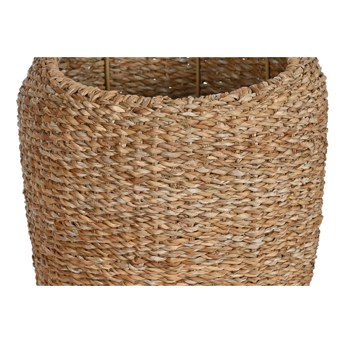Set Of Planters Home Esprit Natural Metal Natural Fibre Bali 43 X 43 X 70 Cm (3 Pieces) 2
