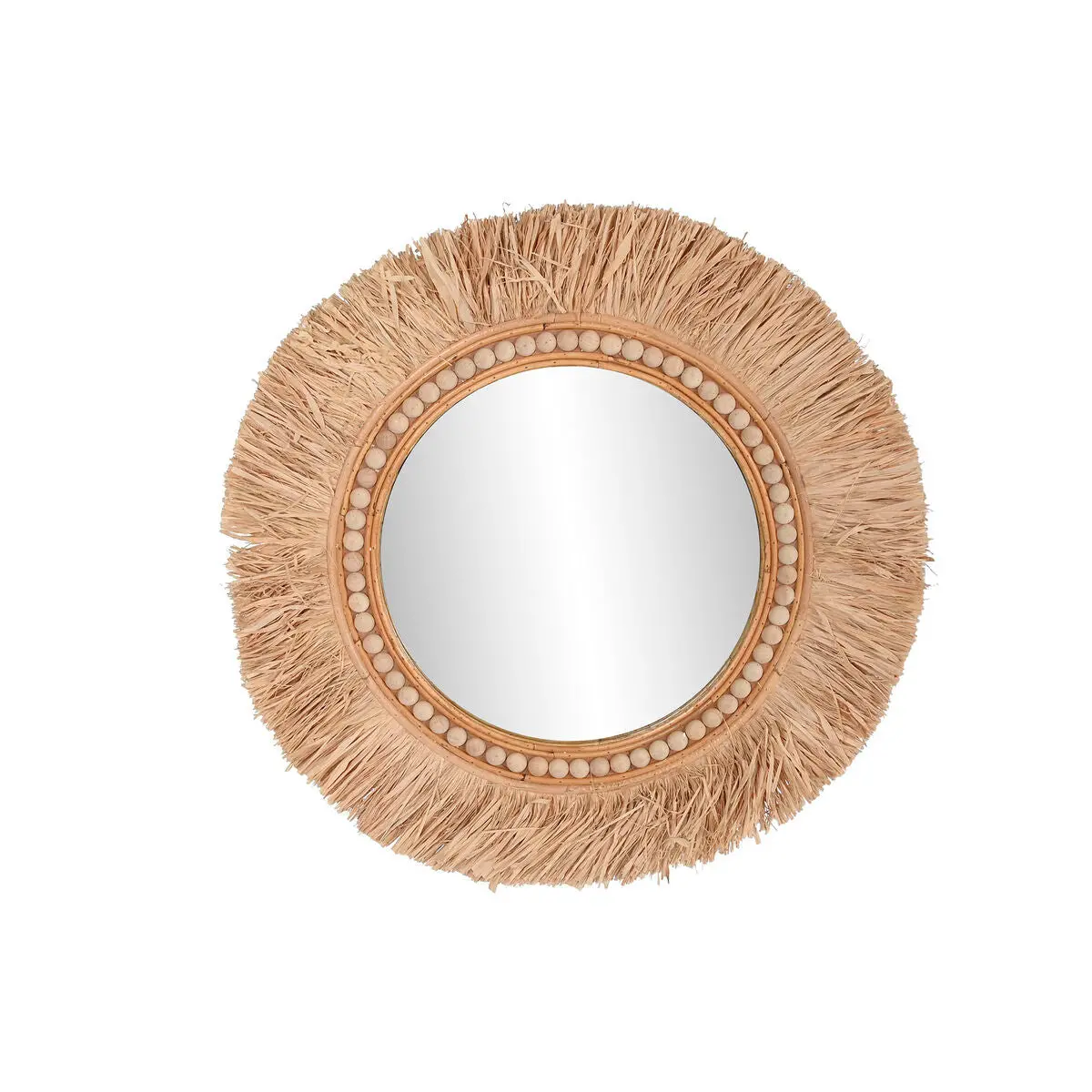 Wall Mirror Home Esprit Natural Tropical 80 X 4 X 80 Cm 1