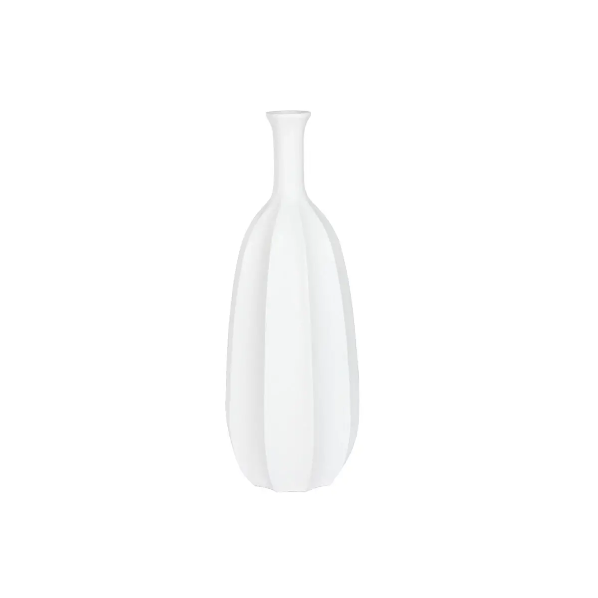 Vase Home Esprit White Fibreglass 34 X 34 X 100 Cm 1