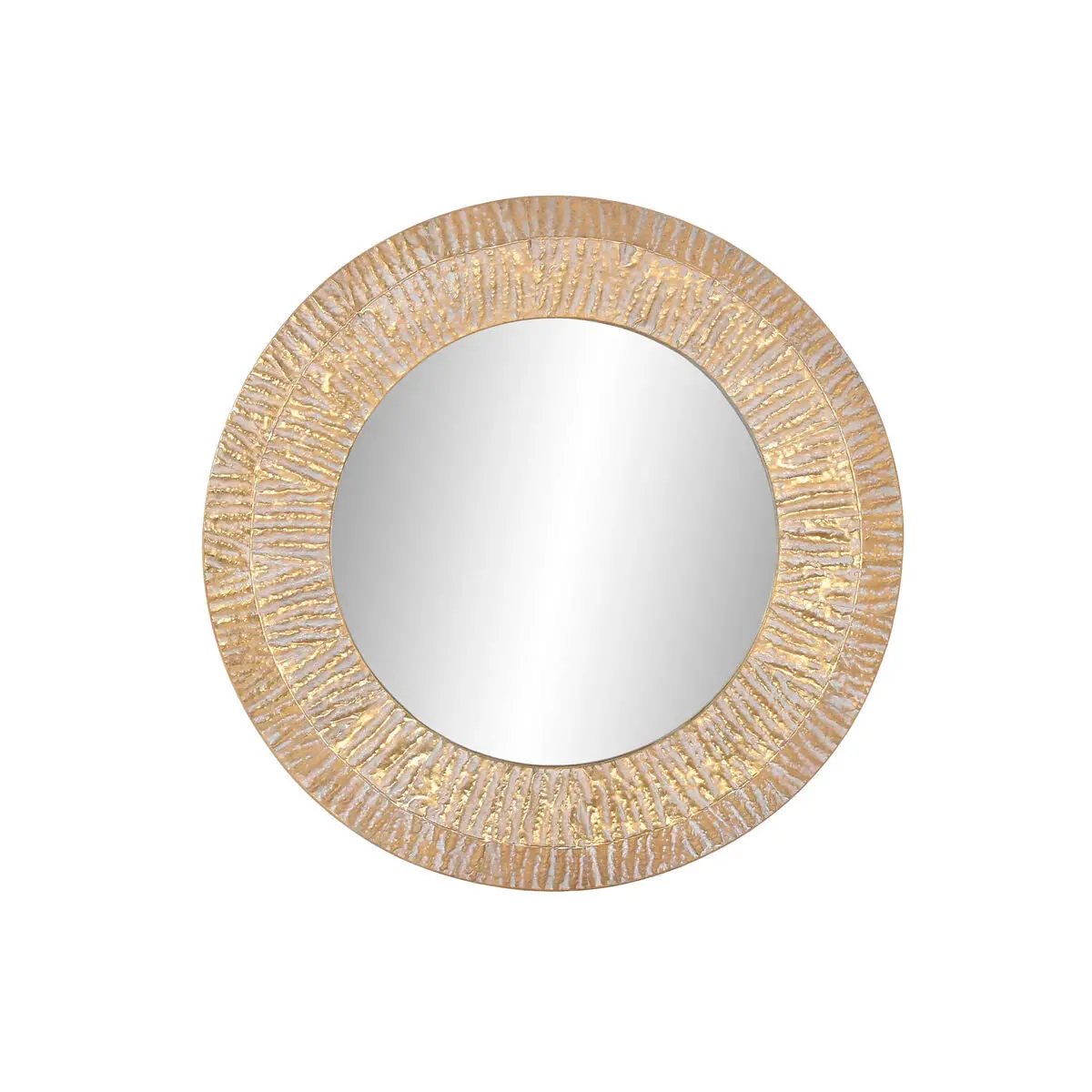Wall Mirror Home Esprit Golden Modern Stripped 78 X 4 X 78 Cm 1