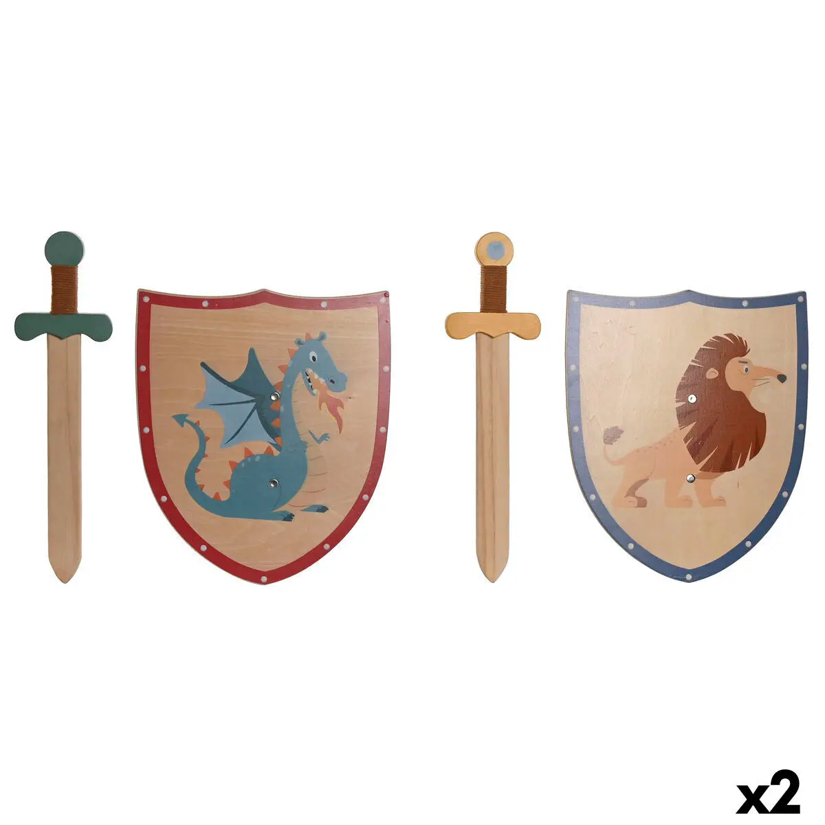Toy Sword Home Esprit 28 X 0,5 X 33,5 Cm (2 Units) 1