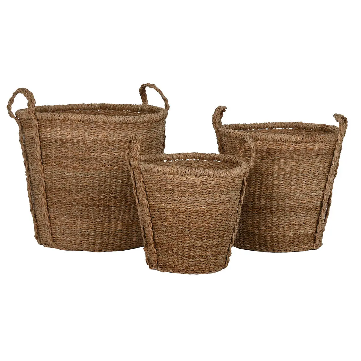 Basket Set Home Esprit Natural Seagrass (3 Pieces) 1