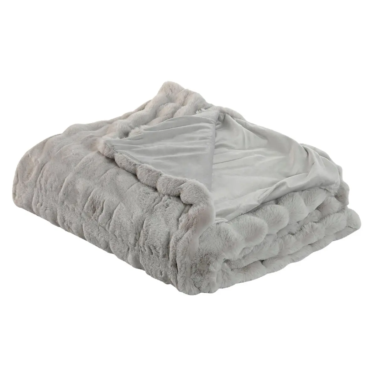 Blanket Home Esprit Light Grey 220 X 240 X 1 Cm 1
