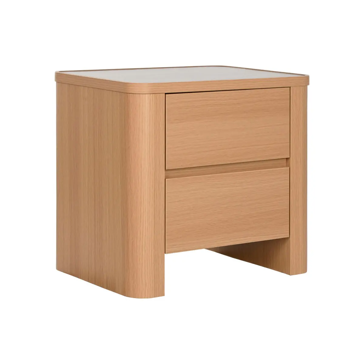 Nightstand Home Esprit Natural Light Grey 56 X 40 X 51 Cm 1