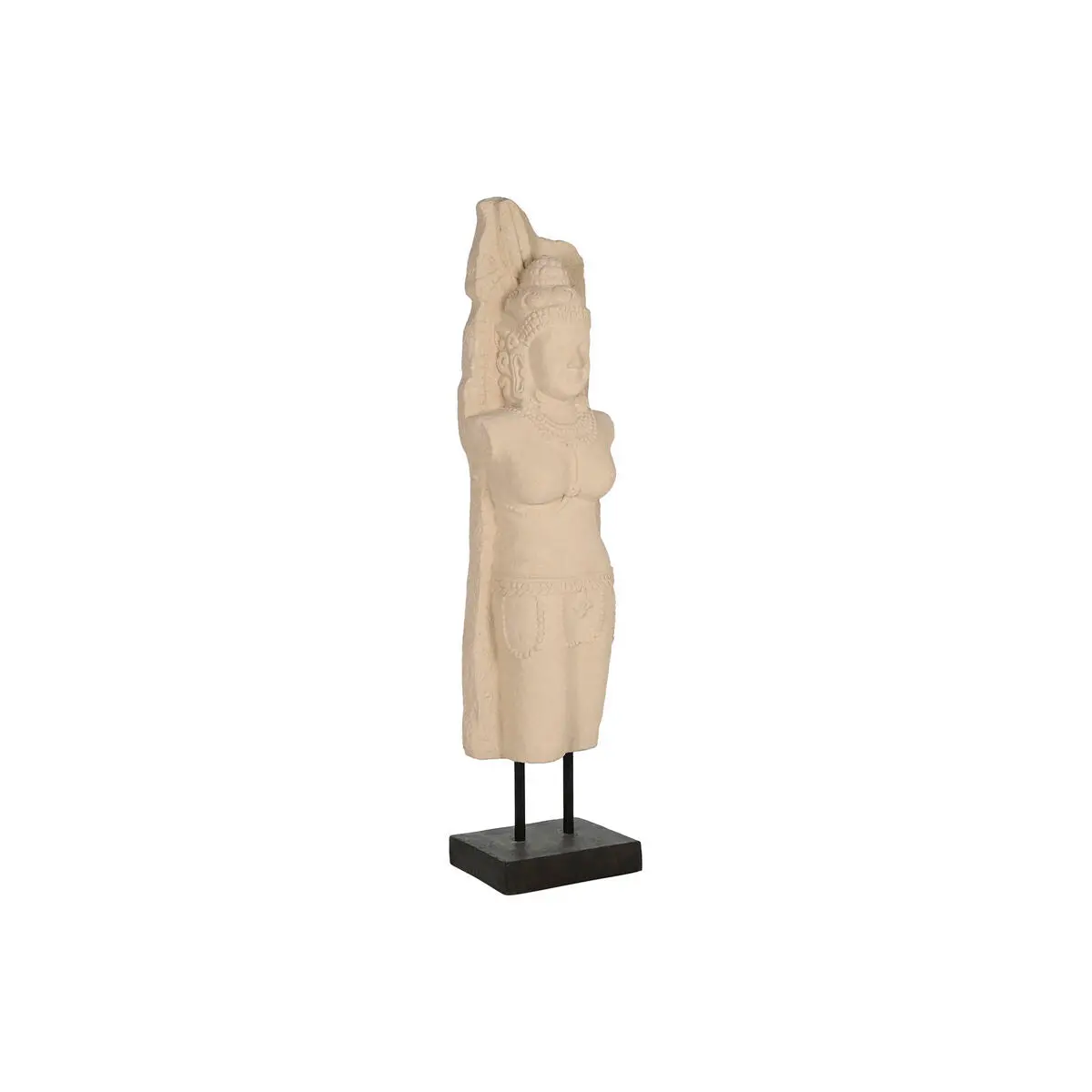 Decorative Figure Home Esprit White Black Buddha 40 X 27 X 148 Cm 1