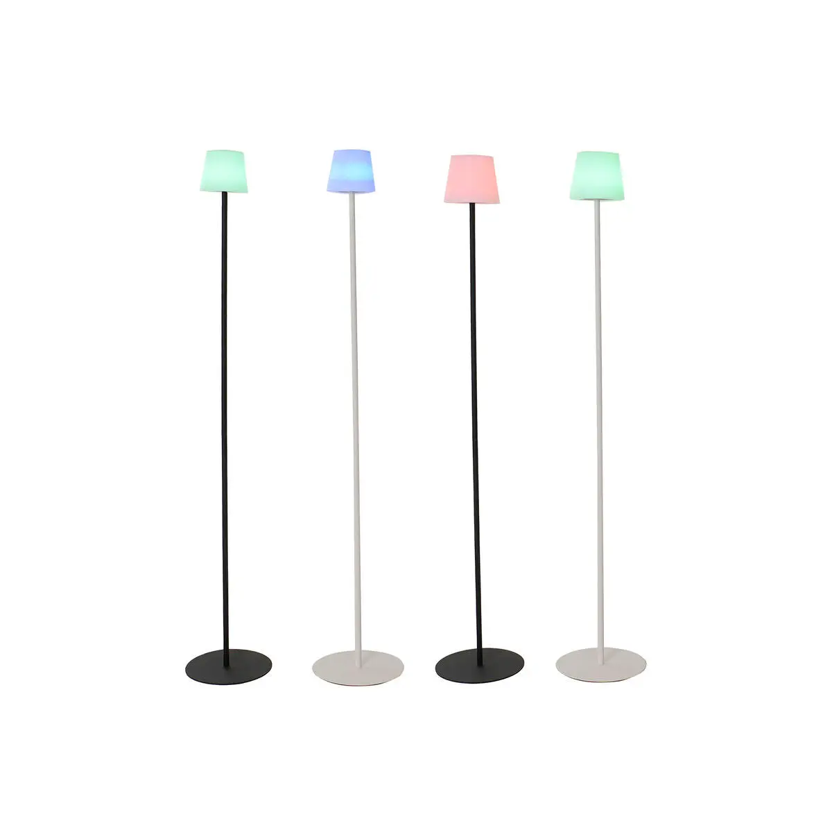 Solar Lamp Home Esprit Black 25 X 25 X 140 Cm 1