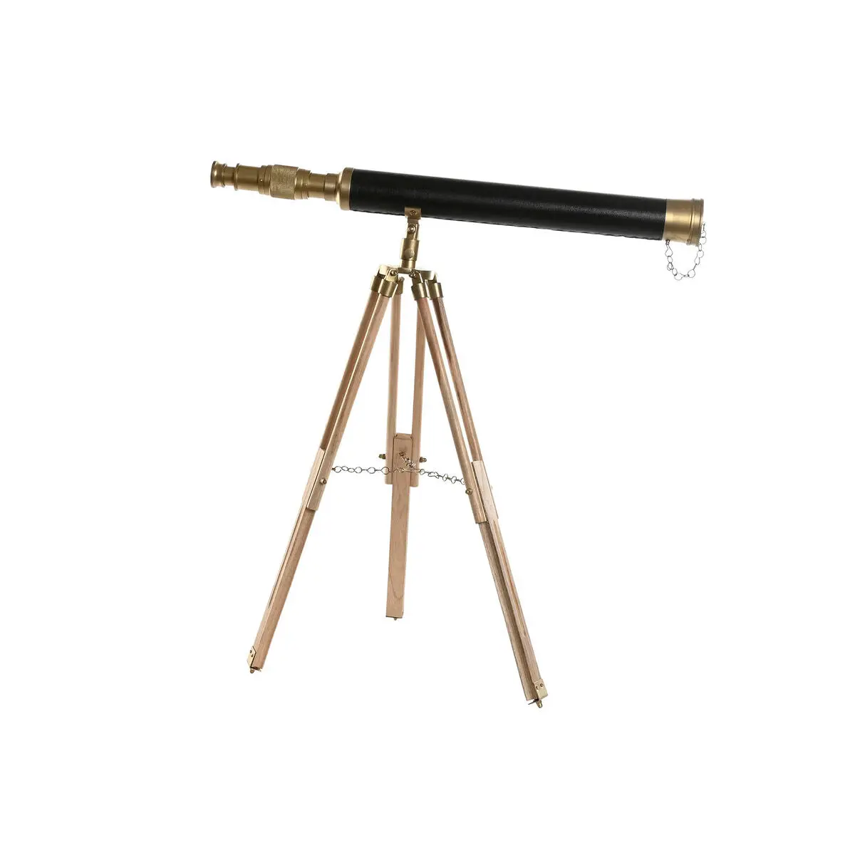 Decorative Figure Home Esprit Brown Golden Vintage Telescope 63 X 40 X 70 Cm 1
