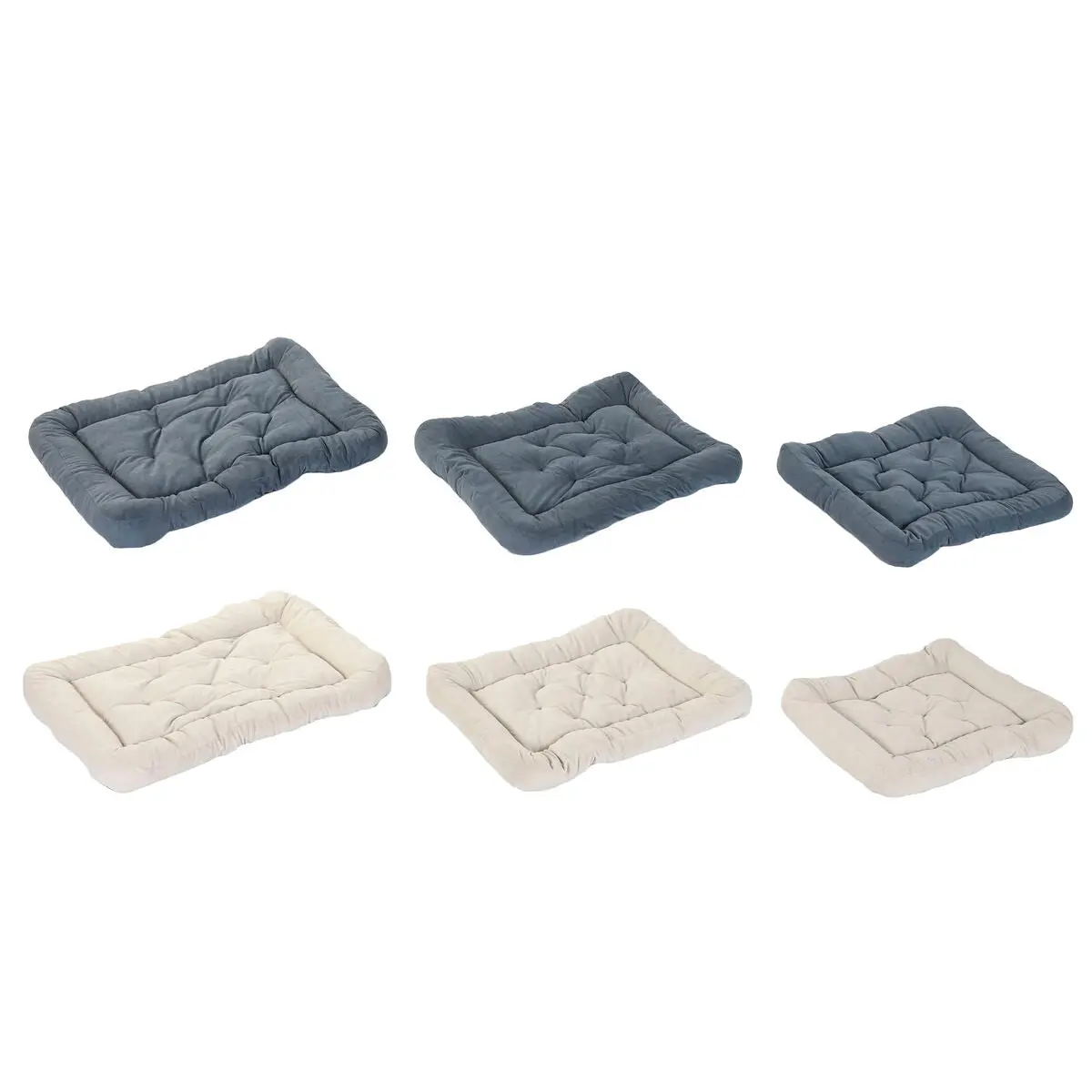 Pet Bed Home Esprit Beige Grey Cream Dark Grey 72 X 60 X 9 Cm 2 Units 1