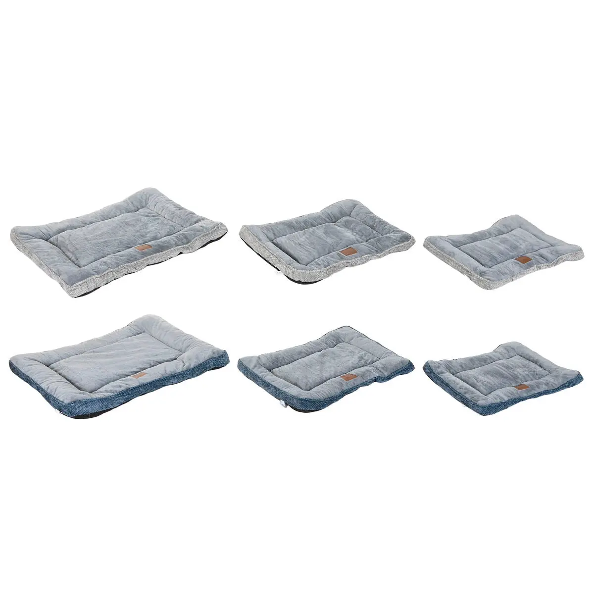 Pet Bed Home Esprit Blue Grey Light Grey 85 X 70 X 8 Cm 2 Units 1