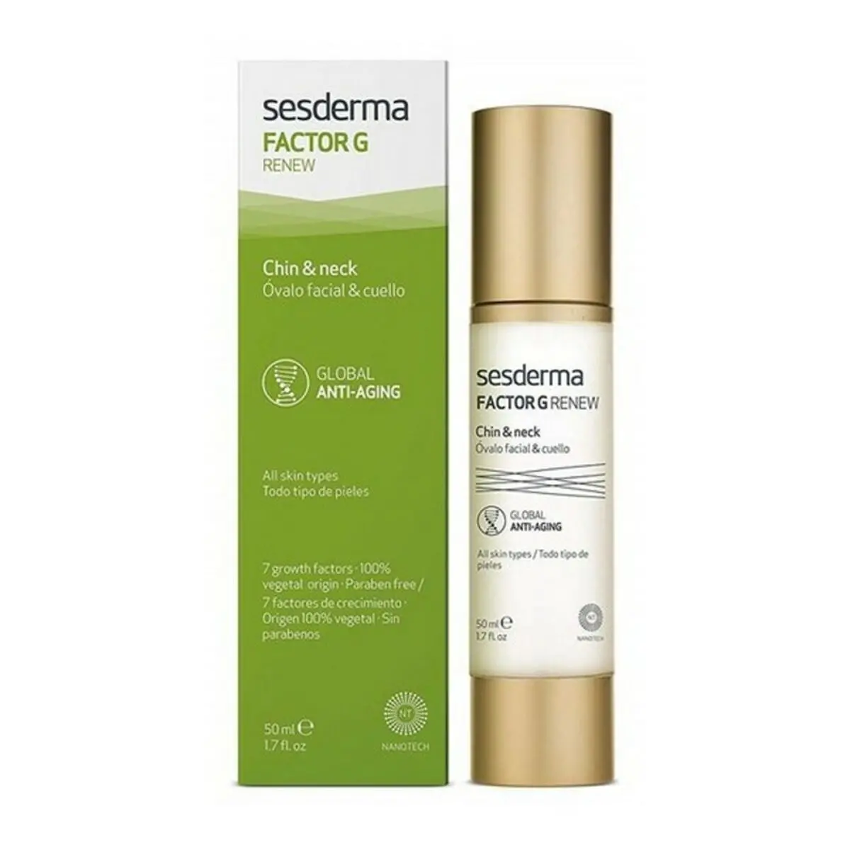 Anti-Ageing Cream For The Neck Sesderma Factor G Renew 50 Ml 1