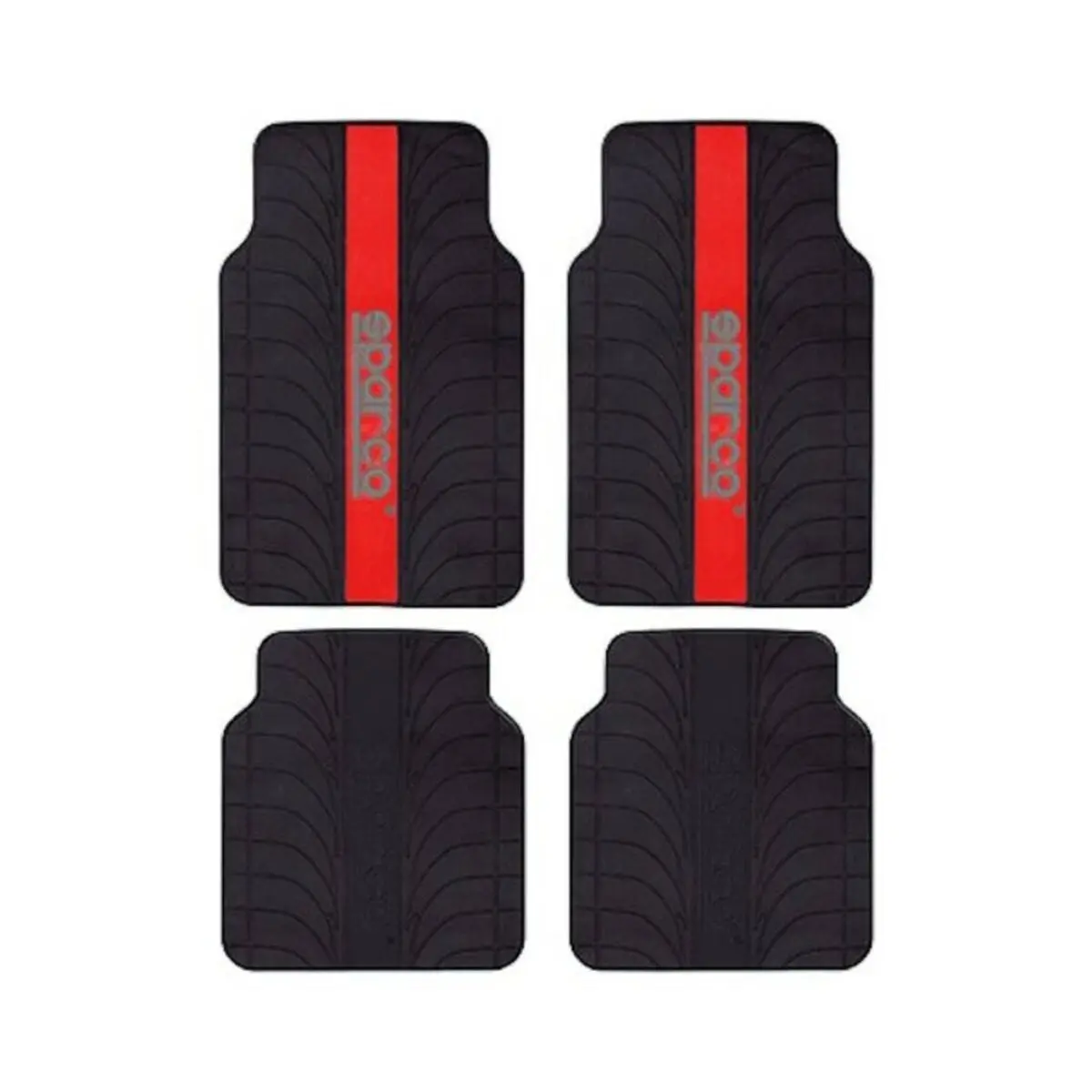 Car Floor Mat Set Sparco Spc1913rs Universal Black/Red (4 Pcs) 1