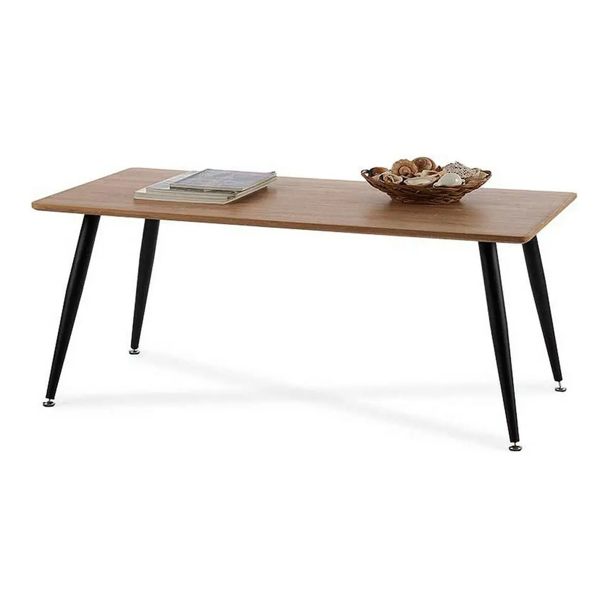Centre Table Gift Decor Brown Black Wood 60 X 110 X 45 Cm 1