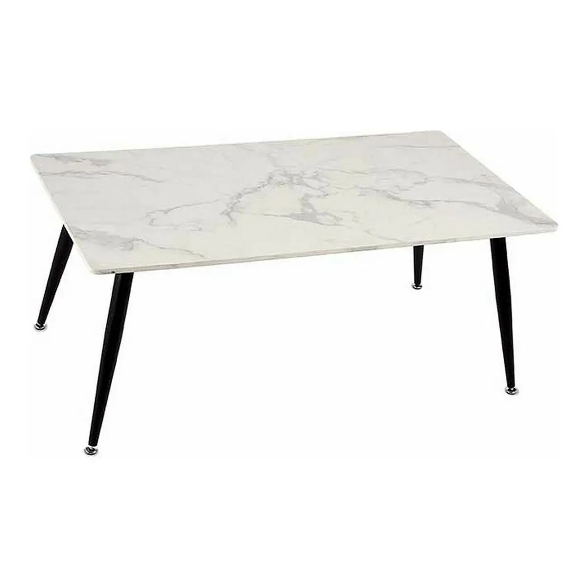 Centre Table Gift Decor White Black 60 X 110 X 45 Cm Marble 1