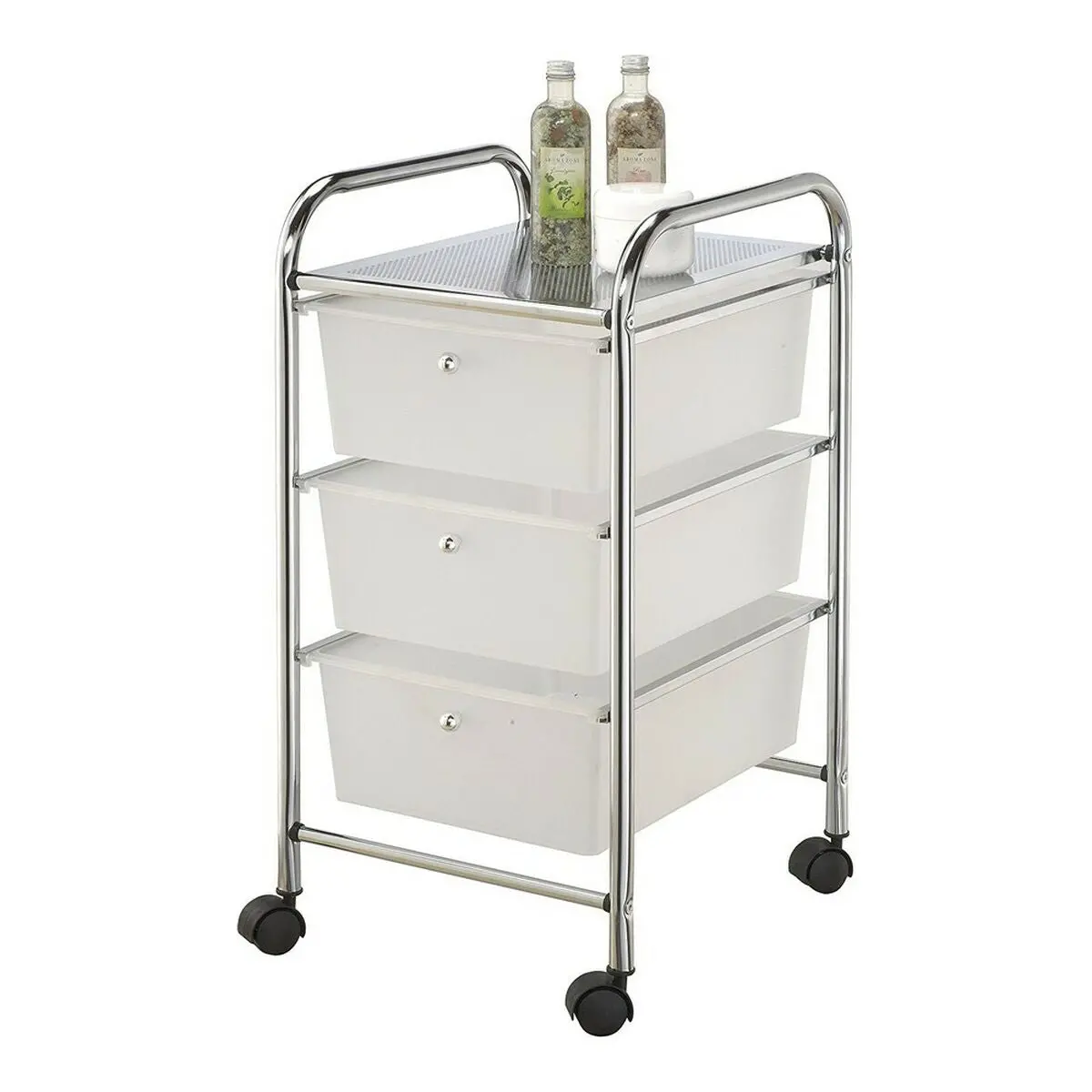 Chest Of Drawers Berilo Transparent 32 X 62 X 37 Cm 3 Drawers 1