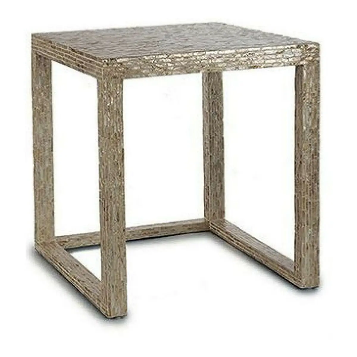 Set Of 2 Tables Gift Decor Big-S3603662 White Beige Golden 42,5 X 61 X 60 Cm (2 Pieces) (2 Units) 1