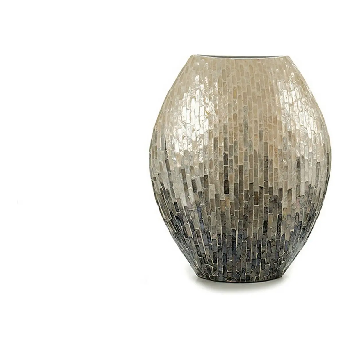 Vase Gift Decor Grey Mother Of Pearl Particleboard 17,5 X 45 X 37 Cm 1