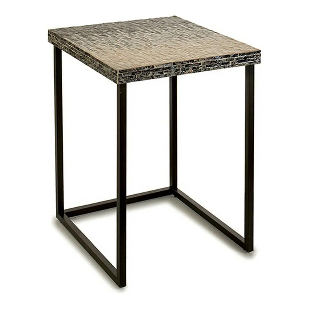 Side Table Gift Decor Grey Mother Of Pearl 47 X 62 X 47 Cm 1
