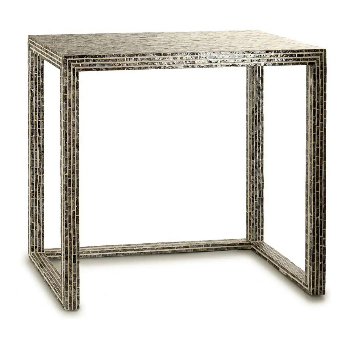Table Gift Decor Grey Mother Of Pearl 30,5 X 78 X 90,5 Cm Hall 1