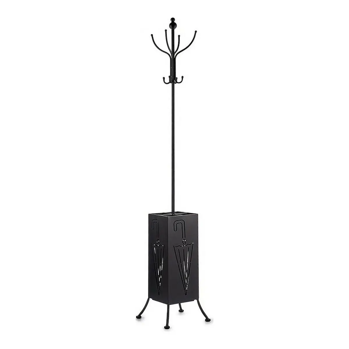 Coat Rack Gift Decor Black Metal 34 X 188 X 34 Cm Umbrella Stand 1