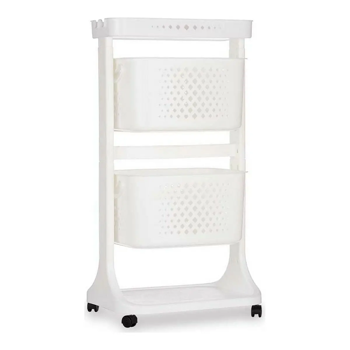 Vegetable Trolley Kinvara White Polypropylene Plastic 33 X 83,5 X 42 Cm 35 X 82 X 43 Cm 1