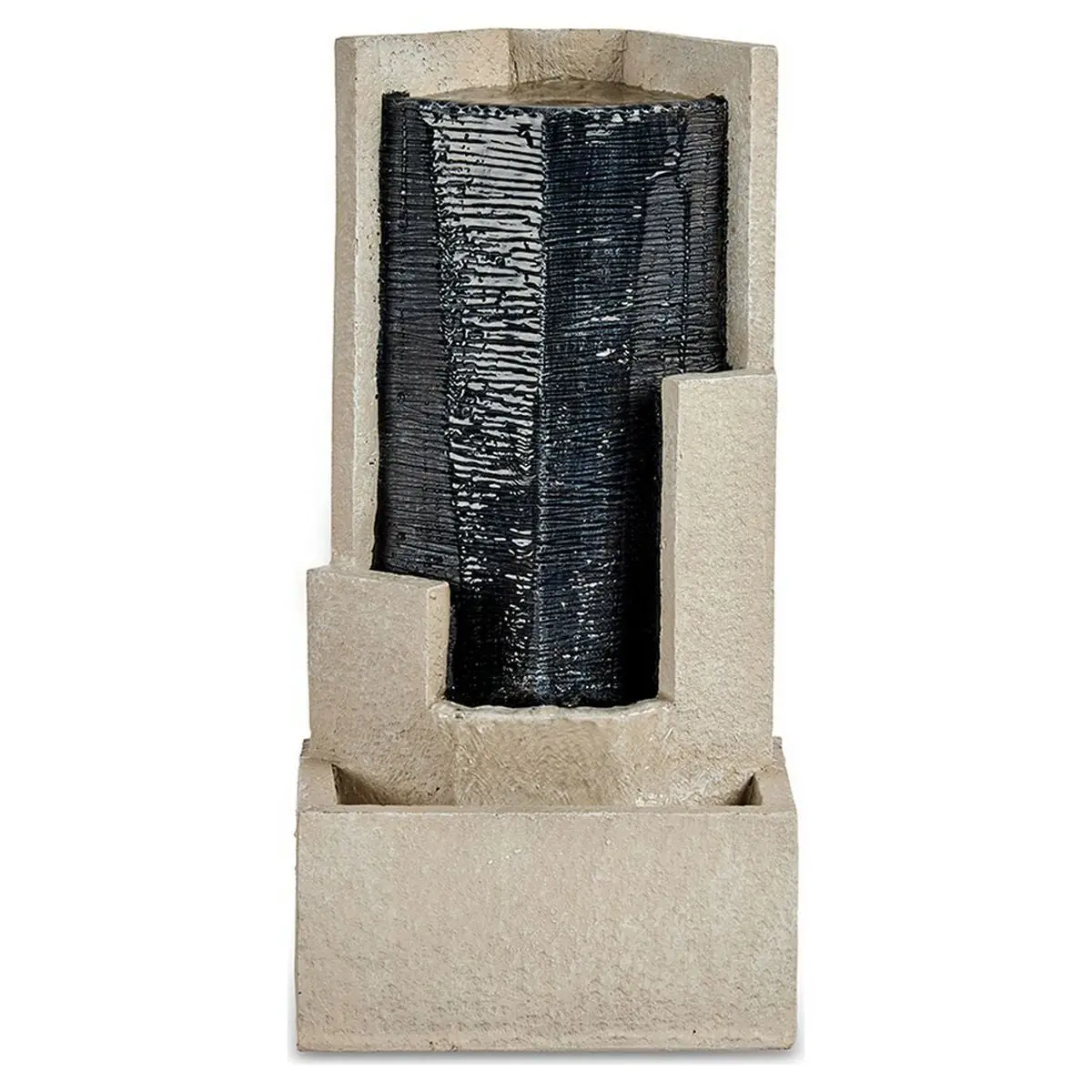 Fountain Gift Decor Brown Black Resin Triangle 1