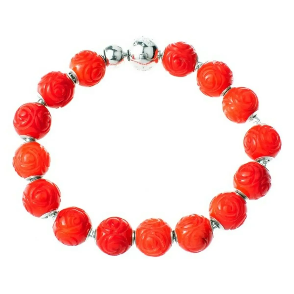 Ladies' Bracelet Thomas Sabo Kt14787010l17 20 Cm Red 1