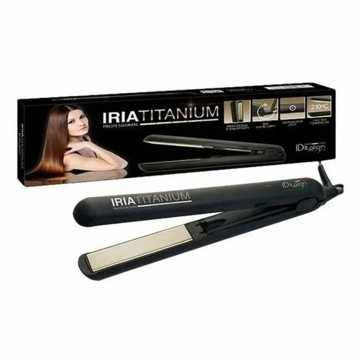 Hair Straightener Iria Titanium Id Italian Idetitiria (1 Unit) 1