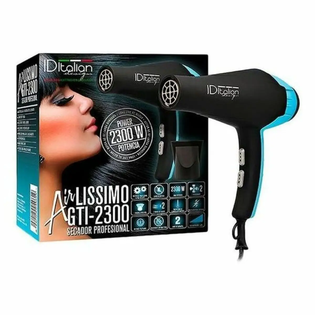 Hairdryer Id Italian Airlissimo Gti Pink 1
