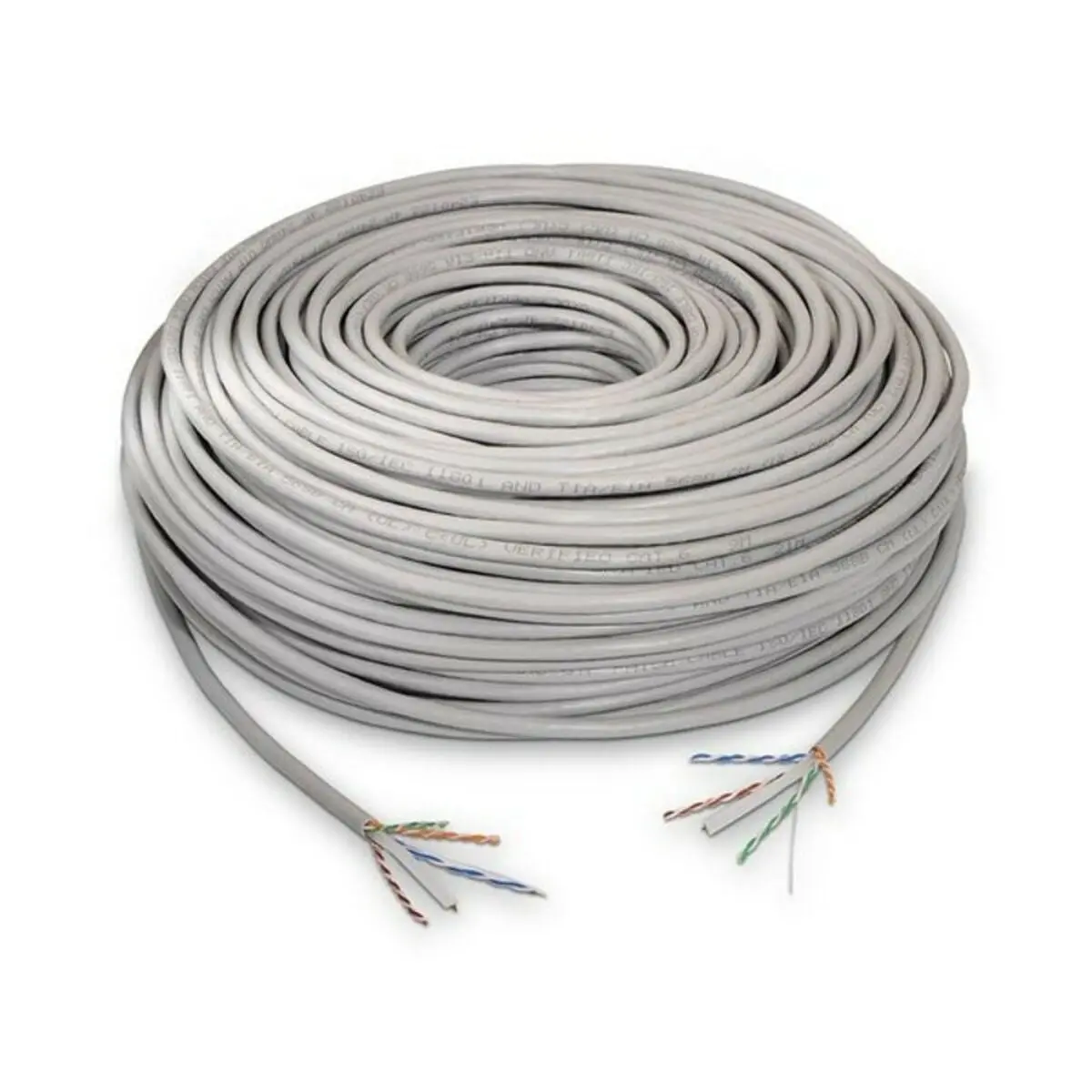 Utp Category 6 Rigid Network Cable Nanocable 10.20.0502 100 M Grey 1