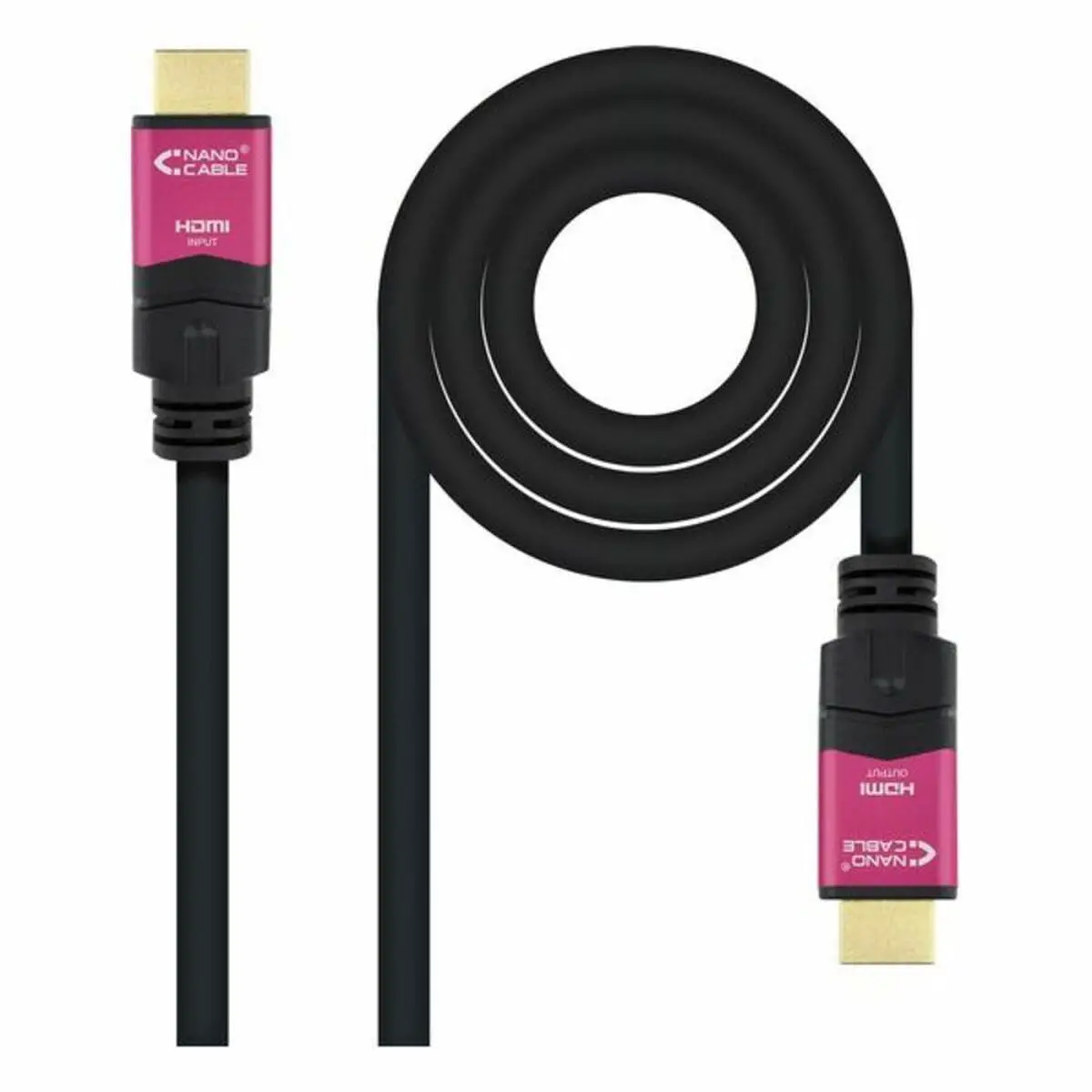Hdmi Cable Nanocable 10.15.3715 4K Hdr 15 M Black 1