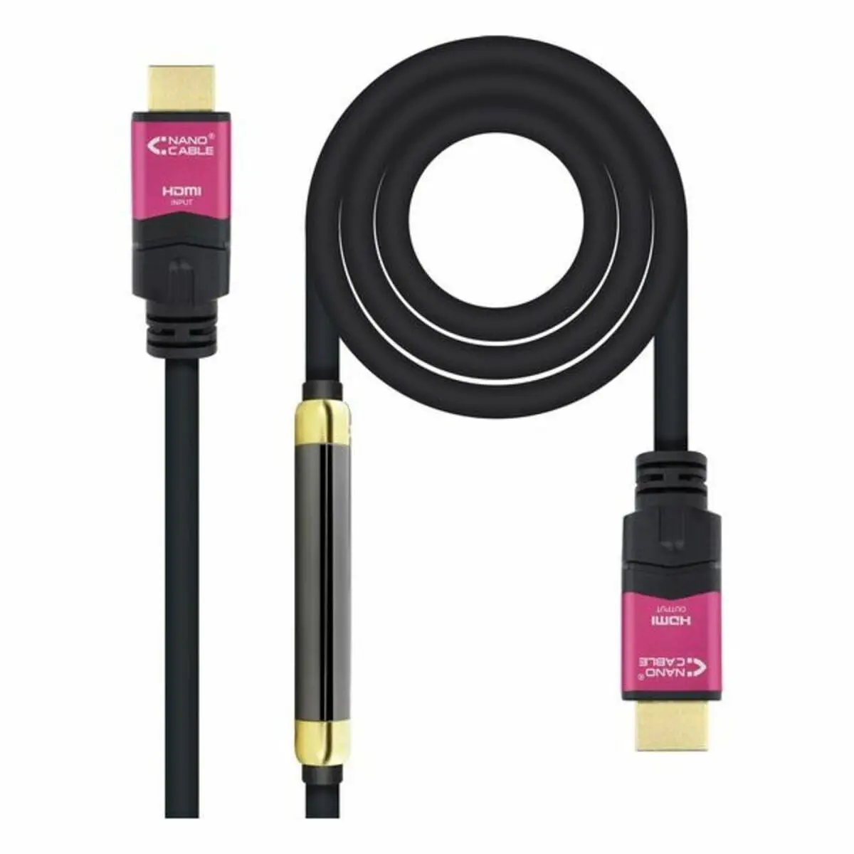Hdmi Cable Nanocable 10.15.3725 4K Hdr 25 M Black 1