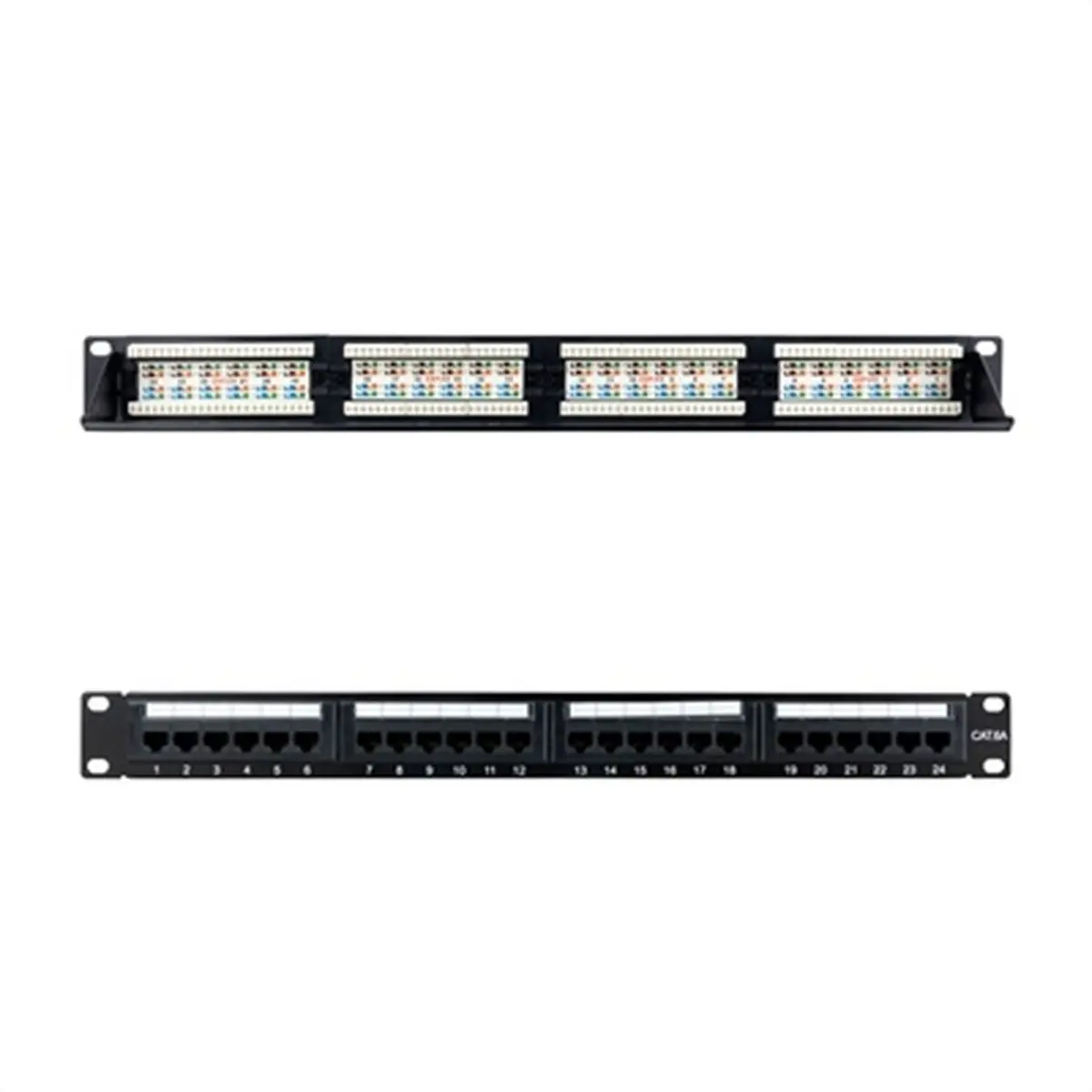 Cabinet Switch Nanocable Cat.6A Utp 19"1U Dual 1